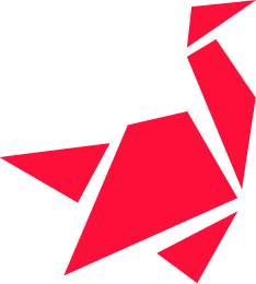 Logo KIBŌ, grue en origami